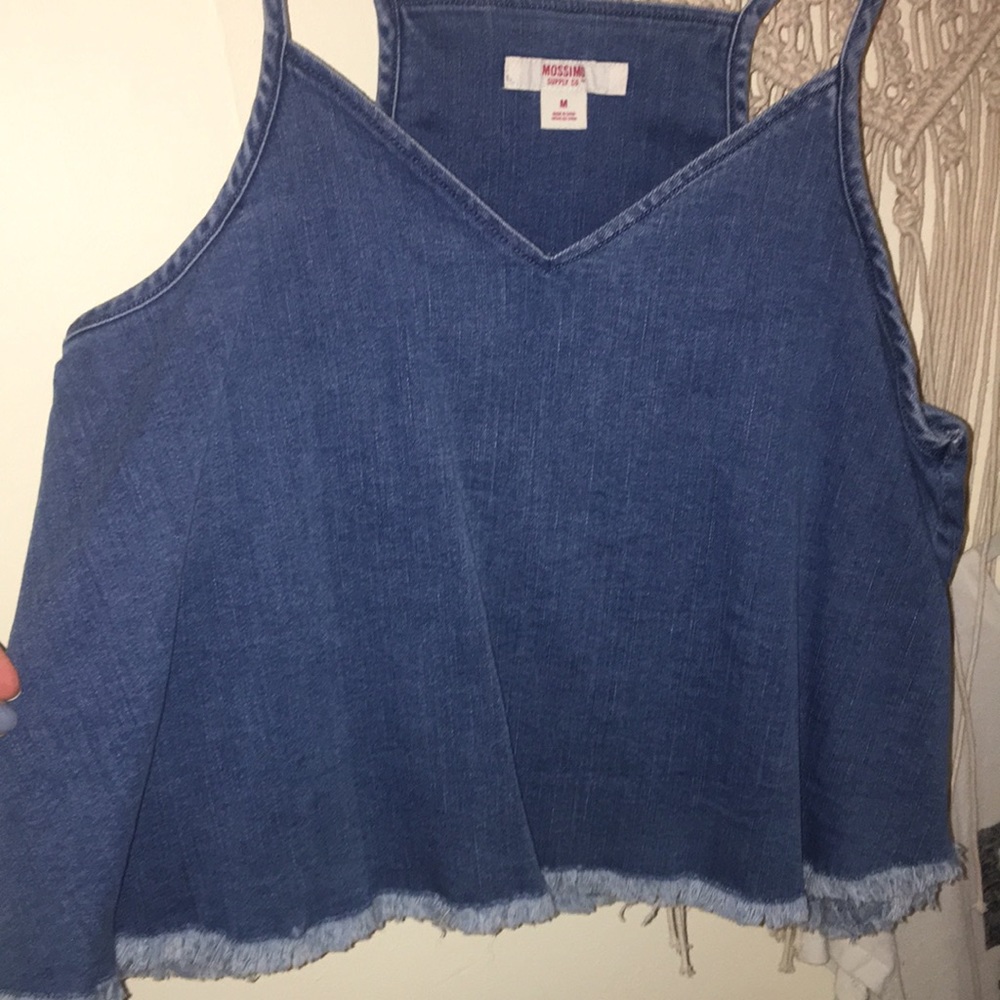 Jean crop top